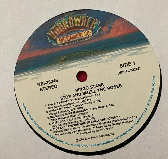 Ringo Starr : Stop And Smell The Roses (LP, Album, Ind)