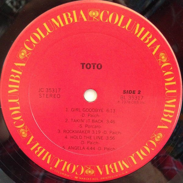 Toto : Toto (LP, Album, San)
