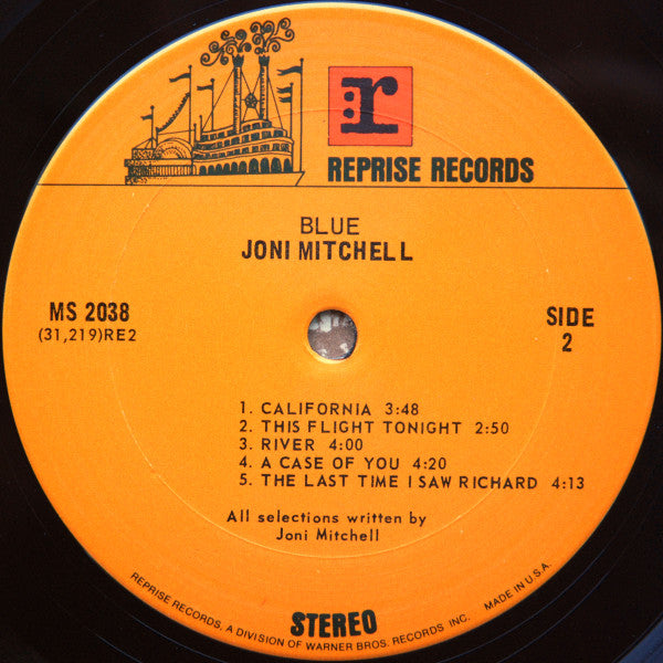 Joni Mitchell : Blue (LP, Album, San)
