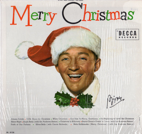 Bing Crosby : Merry Christmas (LP, Album, Mono, RE, Pin)