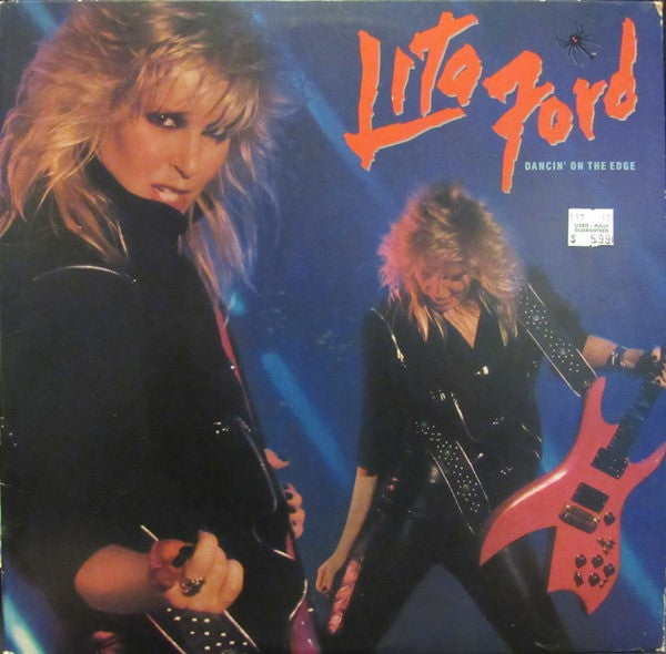 Lita Ford : Dancin' On The Edge (LP, Album, Club, CRC)