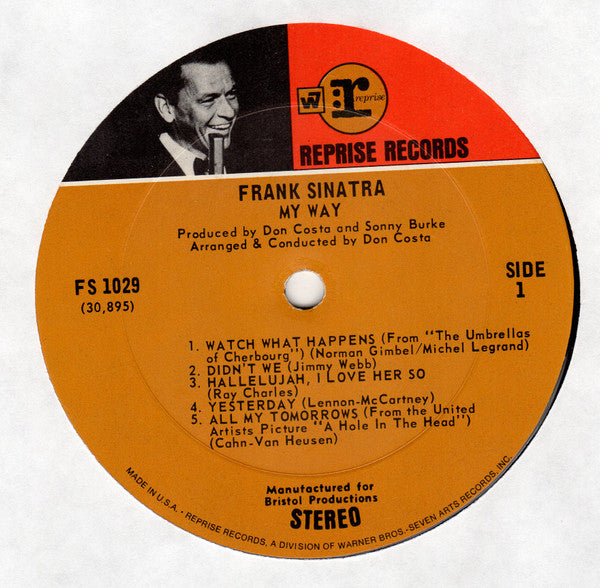 Frank Sinatra : My Way (LP, Album, Pit)