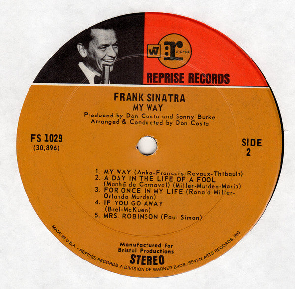 Frank Sinatra : My Way (LP, Album, Pit)