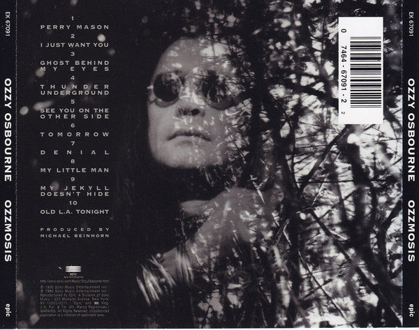 Ozzy Osbourne : Ozzmosis (CD, Album, Son)
