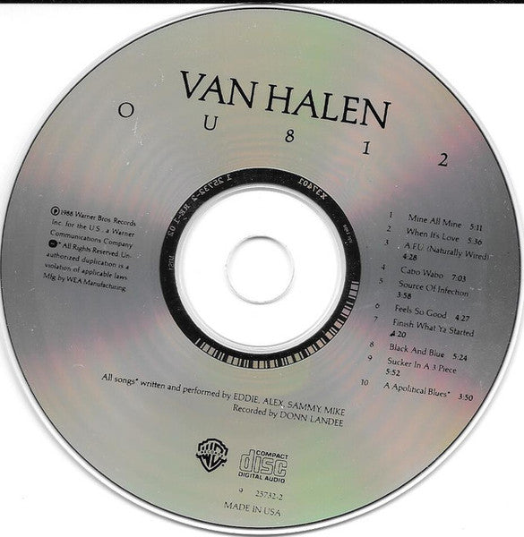 Van Halen : OU812 (CD, Album, RE, RP, Cin)