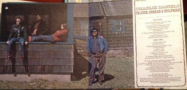 Charlie Daniels : Te John, Grease & Wolfman  (LP, Album, Promo, Gat)