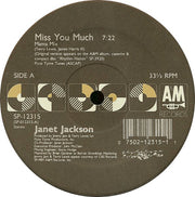 Janet Jackson : Miss You Much (12", Single)