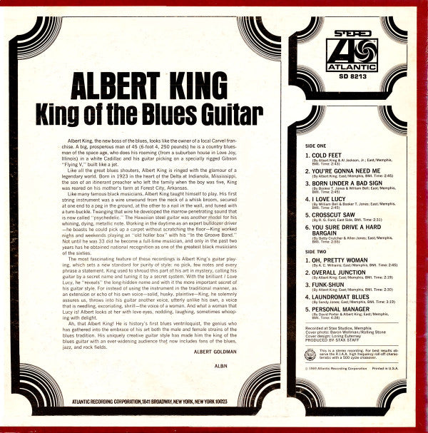 Albert King : King Of The Blues Guitar (LP, Comp, Pre)