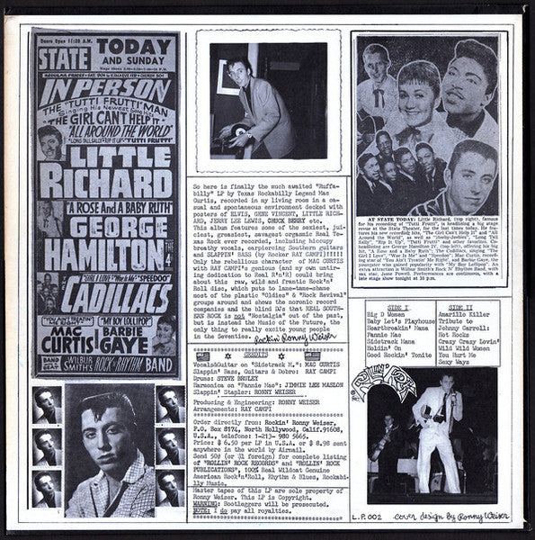 Mac Curtis : Ruffabilly (LP, Album)