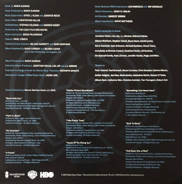 Ramin Djawadi : Westworld (Selections From The HBO® Series - Season 1) (LP, Ltd, Whi)