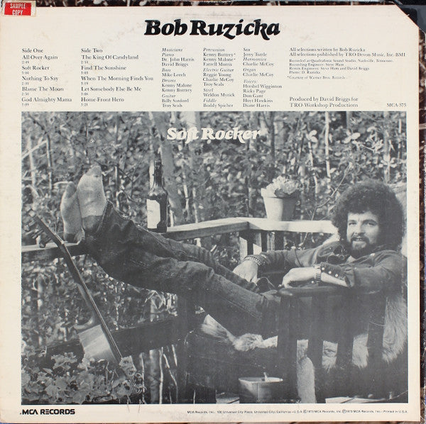 Bob Ruzicka : Soft Rocker (LP, Album)