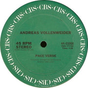 Andreas Vollenweider : Pace Verde (Music For Living Beings) (12", EP, Single, Pit)