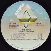 The Kinks : State Of Confusion (LP, Album, EMW)