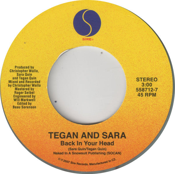 Tegan and Sara / The Regrettes (3) : Back In Your Head (7", RSD, Single, Ltd, Ele)