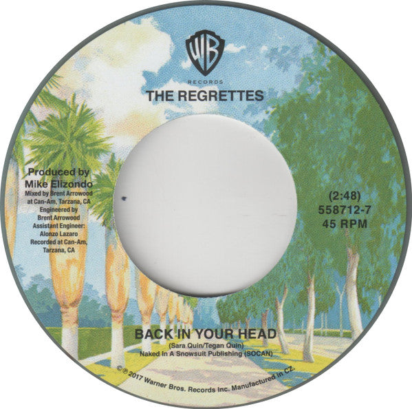 Tegan and Sara / The Regrettes (3) : Back In Your Head (7", RSD, Single, Ltd, Ele)