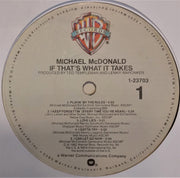 Michael McDonald : If That's What It Takes (LP, Album, Win)