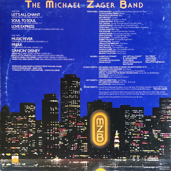 The Michael Zager Band : Let's All Chant (LP, Album, Kee)