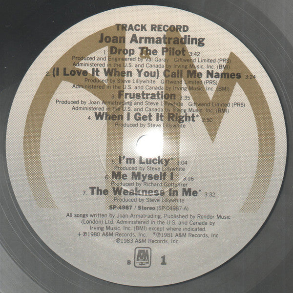 Joan Armatrading : Track Record (LP, Comp)