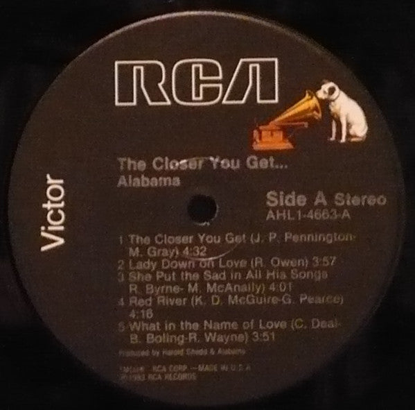 Alabama : The Closer You Get... (LP, Album, Ind)