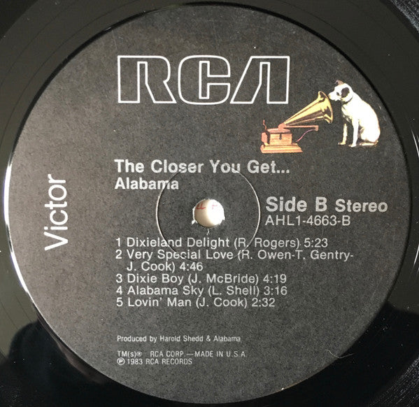 Alabama : The Closer You Get... (LP, Album, Ind)