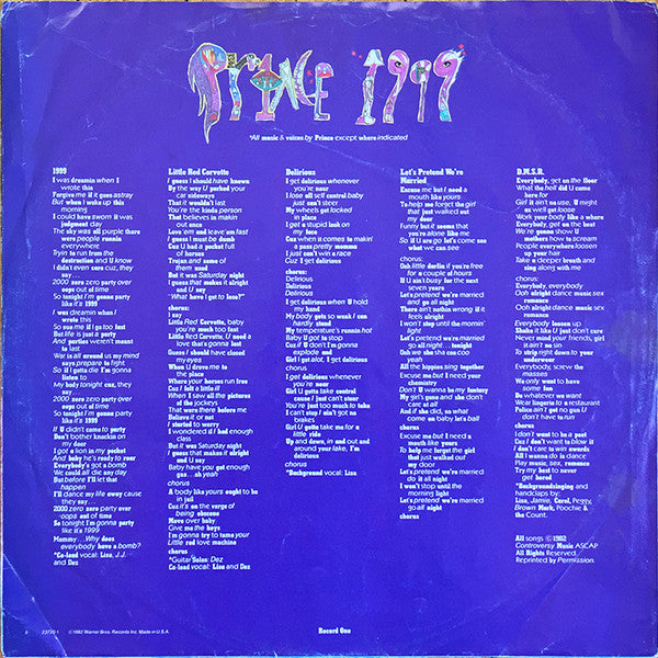 Prince : 1999 (2xLP, Album, All)