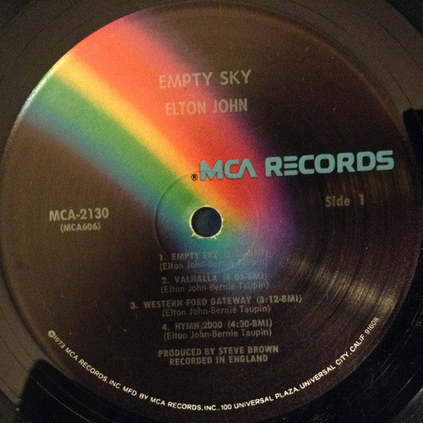 Elton John : Empty Sky (LP, Album, RE, Gat)