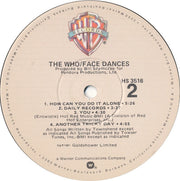 The Who : Face Dances (LP, Album, Spe)