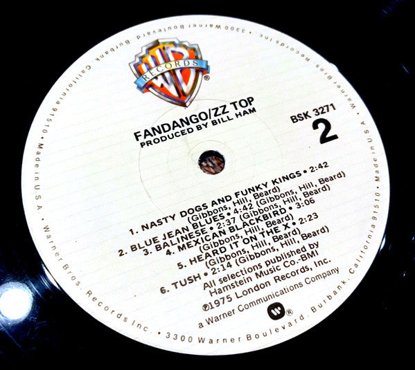 ZZ Top : Fandango! (LP, Album, RE, Los)