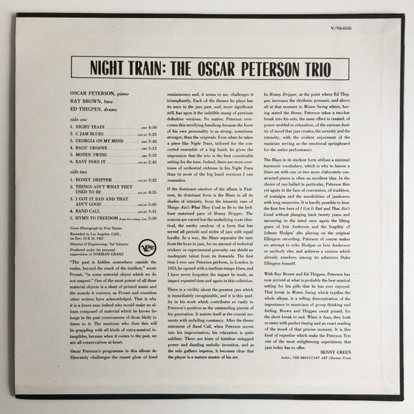The Oscar Peterson Trio : Night Train (LP, Album, Mono, MGM)