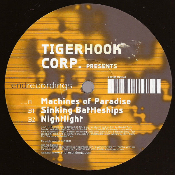 Tigerhook Corp. : Machines Of Paradise (12")