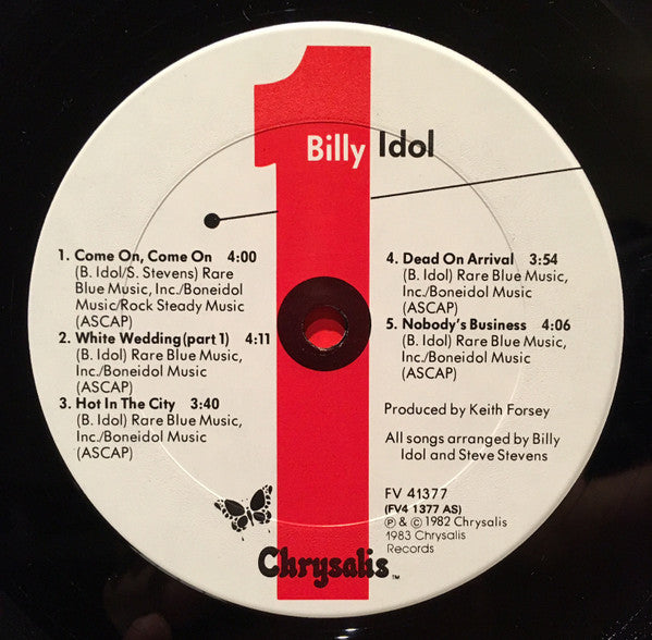 Billy Idol : Billy Idol (LP, Album)