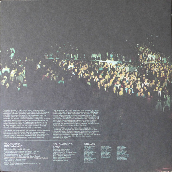 Neil Diamond : Hot August Night (2xLP, Album, Ter)