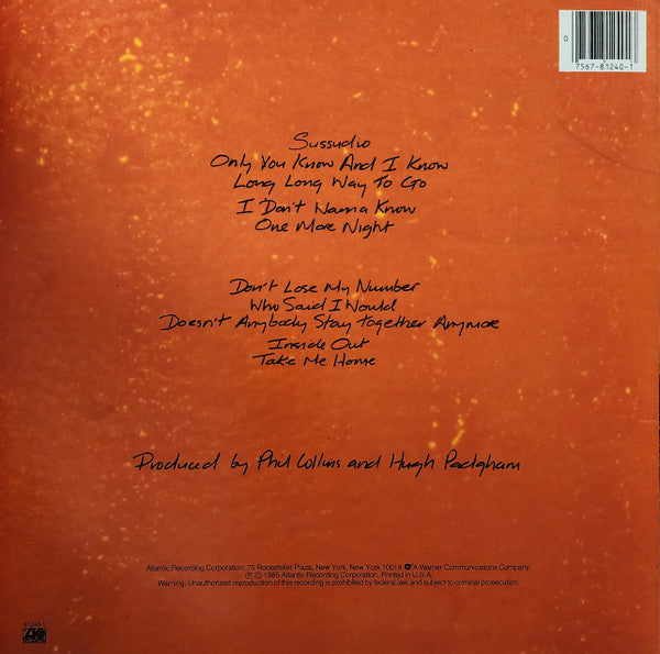 Phil Collins : No Jacket Required (LP, Album, AR,)