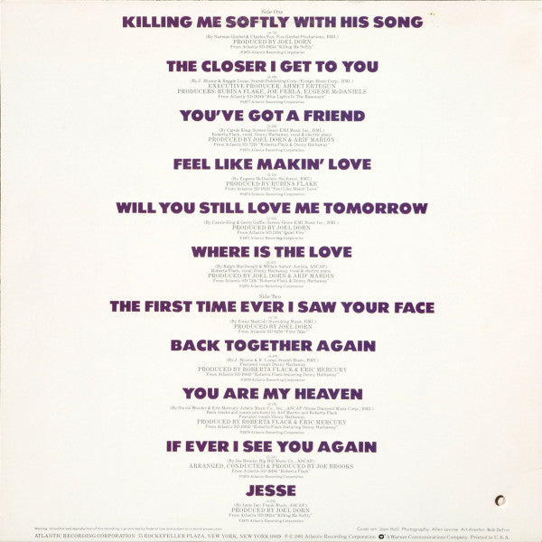 Roberta Flack : The Best Of Roberta Flack (LP, Comp, Spe)
