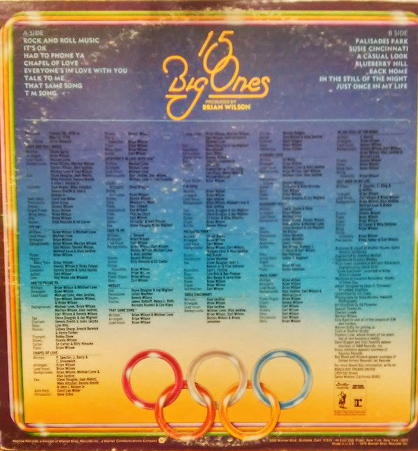 The Beach Boys : 15 Big Ones (LP, Album, Los)