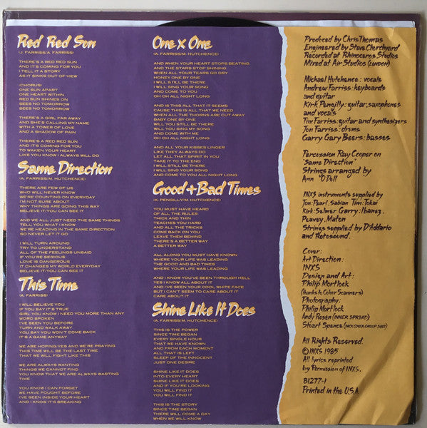 INXS : Listen Like Thieves (LP, Album, All)