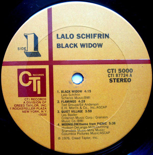 Lalo Schifrin : Black Widow (LP, Album, Ter)