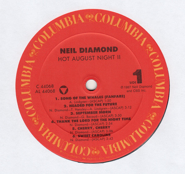 Neil Diamond : Hot August Night II (2xLP, Album, Car)