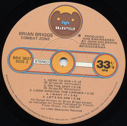 Brian Briggs : Combat Zone (LP, Album, Los)
