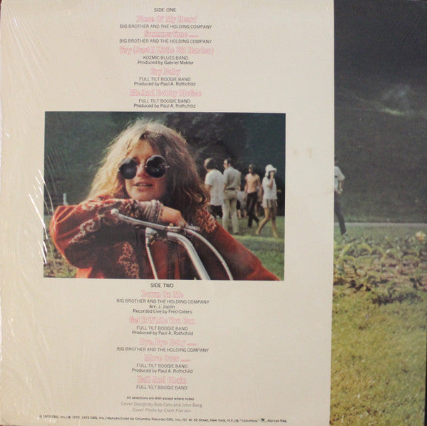Janis Joplin : Janis Joplin's Greatest Hits (LP, Comp, RE)
