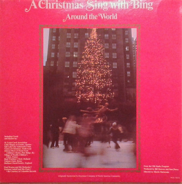 Bing Crosby : A Christmas Sing With Bing - Around The World (LP, Album, RE)