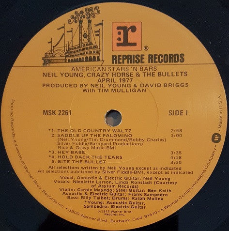 Neil Young : American Stars 'N Bars (LP, Album, L.A)