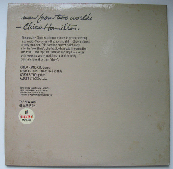 Chico Hamilton : Man From Two Worlds (LP, Album, Mono, Gat)