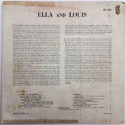 Ella Fitzgerald And Louis Armstrong : Ella And Louis (LP, Album, Mono)