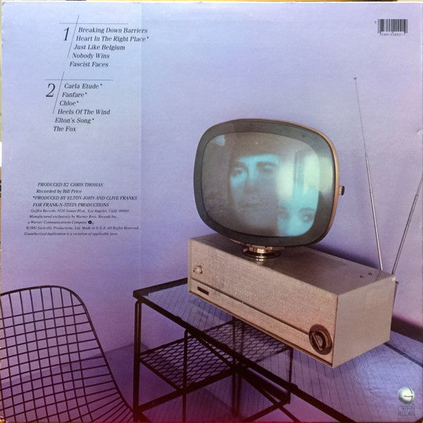 Elton John : The Fox (LP, Album, Spe)