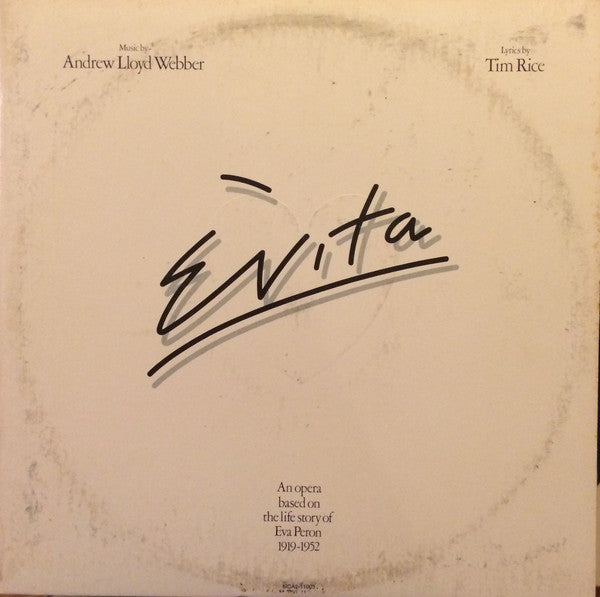 Andrew Lloyd Webber, Tim Rice : Evita (2xLP, Album, Pin)