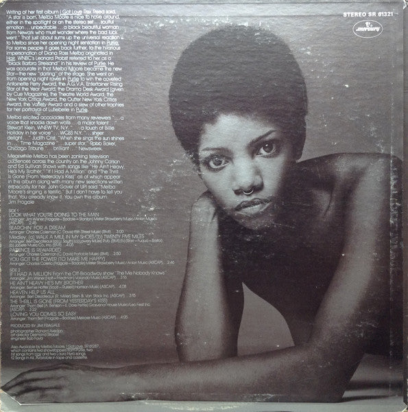 Melba Moore : Look What You're Doing To The Man (LP, Album, Promo)