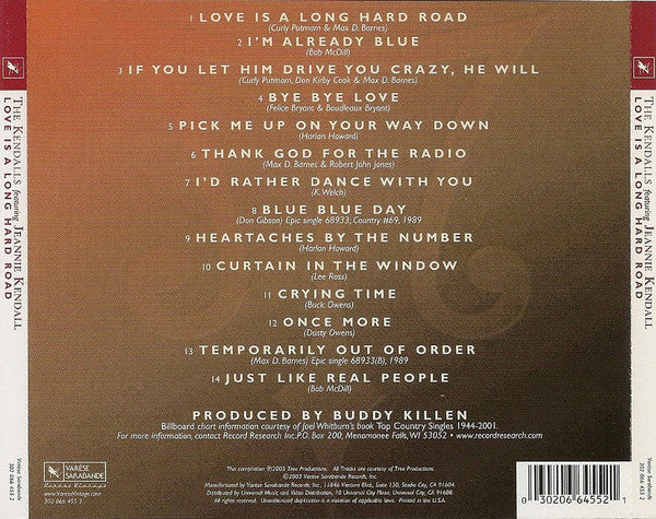 The Kendalls : Love Is A Long Hard Road (CD, Comp, RM)