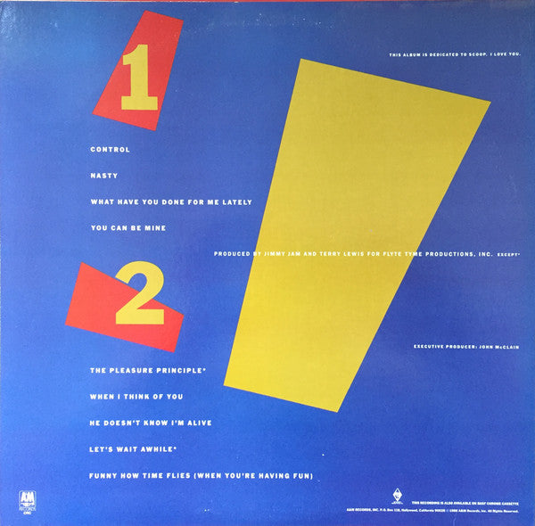 Janet Jackson : Control (LP, Album, Club, Car)