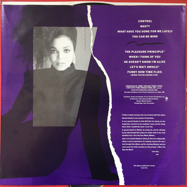 Janet Jackson : Control (LP, Album, Club, Car)